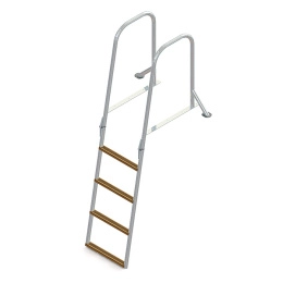 Трап для причальной секции складной 4 ступени ироко 400 мм (040151T, 10268761)